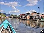 Деревня на озере Инле (Inle Lake), штат Шан (Shan state), Мьянма (Бирма).