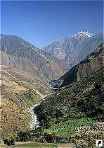 Долниа реки Марсьянгди, Гималаи, Непал.