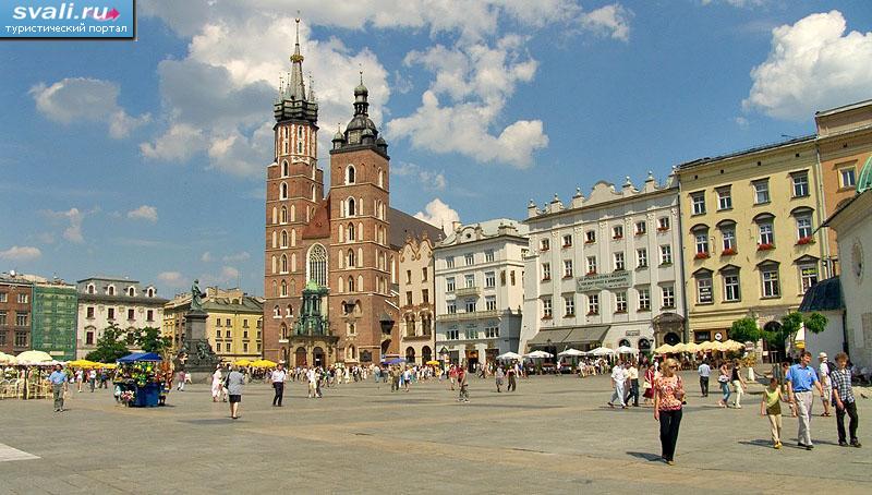 Главная рыночная площадь, Краков, Польша.