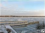 Река Волга, Ярославль, Россия.