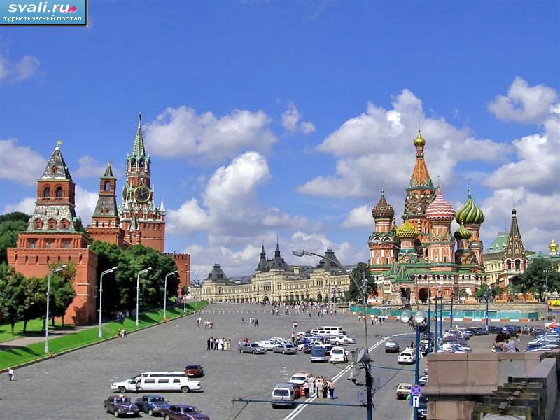 Красная площадь, Кремль и собор Василия Блаженного, Москва, Россия.