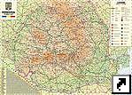 Подробная туристичечкая карта Румынии (англ.) 