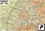 Подробная туристичечкая карта Трансильвании, Румыния (англ.) 