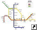 Схема метро Бухареста, Румыния (англ.)