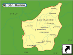 Карта Сан-Марино (англ.)