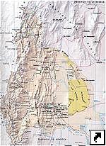 Карта провинции Сан-Хуан (San Juan), Аргентина (исп.)