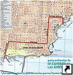 Карта курорта Мар-дель-Плата (Mar del Plata), Аргентина (исп.)
