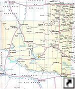 Карта провинции Ла-Пампа (La Pampa), Аргентина (исп.) 