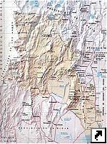 Карта провинции Катамарка (Сatamarca), Аргентина (исп.)