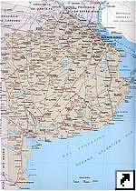 Карта провинции Буэнос-Айрес (Buenos Aires), Аргентина (исп.) 