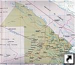 Карта провинции Чако (Chaco), Аргентина (исп.)