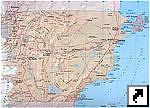 Карта провинции Чубут (Сhubut), Аргентина (исп.)