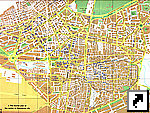Туристическая карта Дамаска (Damascus), Сирия (англ.)
