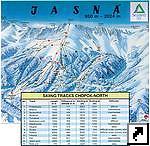 Карта горнолыжного курорта Ясна (Jasna), Словакия (англ.)