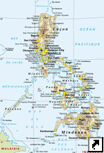 Карта Филиппин (франц.)