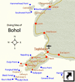 Места для погружений на острове Бохол (Bohol), Филиппины.