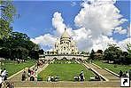 Собор Сакре-Кёр (Святого сердца, Sacrу-Coeur), Монмартр, Париж, Франция.