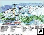 Карта горнолыжного курорта Сан - Мориц (St.Moritz), Швейцария.