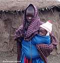 Мать и дитя, Танзания. (427x450 106Kb)