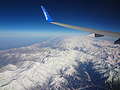 На высоте 12000 метров над Кавказом