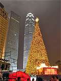 ...самая большая гонконгская елка, Гонконг, Китай.