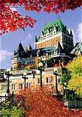 Замок в Квебеке осенью.